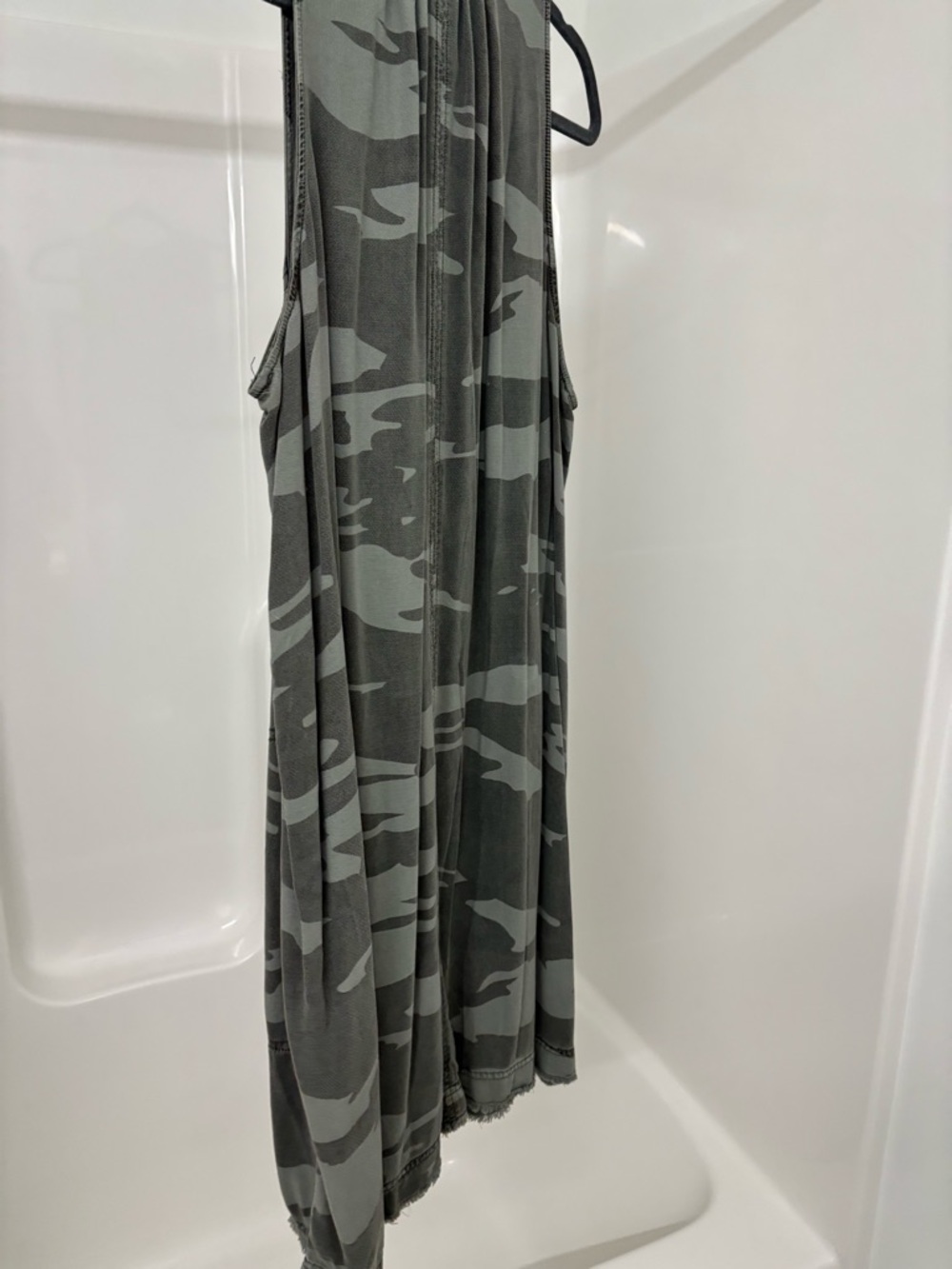 Splendid Taupe & Light Gray Camo Print Mini Dress - Picture 10 of 11